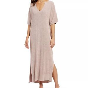 NWT Barefoot Dreams CozyChic Ultra Lite Caftan, Dusty Rose One Size NWOT Beach